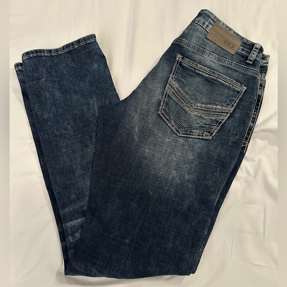 BKE straight leg jeans, 32R